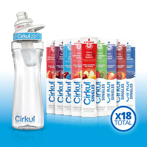 22oz. Plastic Bottle & FitSip® Mixed Berry K2