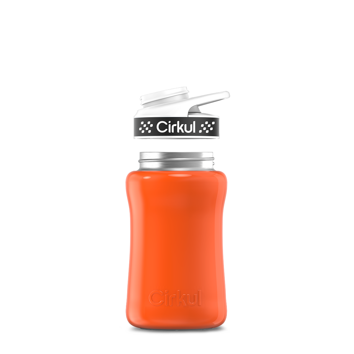 12oz. Stainless Steel Bottle & Comfort Grip Lid O4