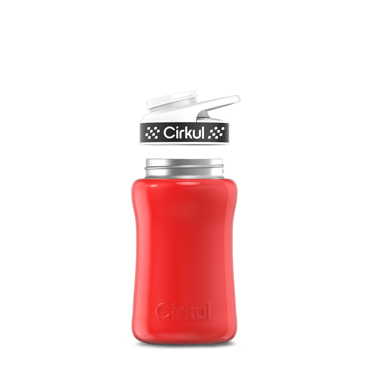 12oz. Stainless Steel Bottle & Comfort Grip Lid O4