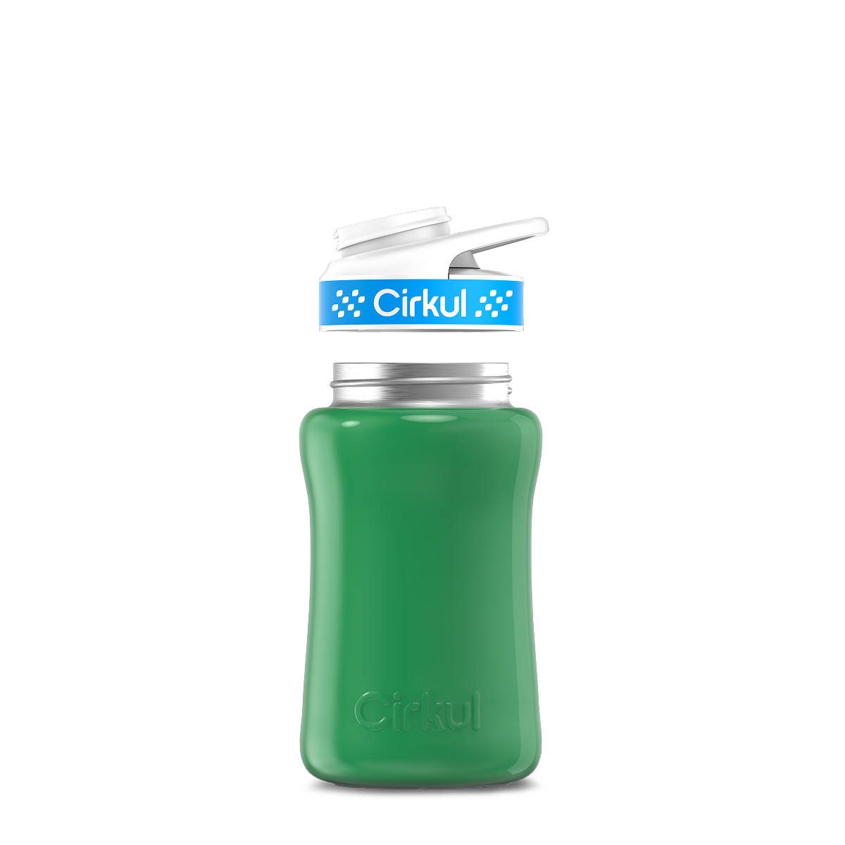 12oz. Stainless Steel Bottle & Comfort Grip Lid O4