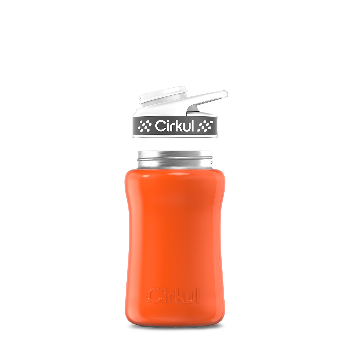 12oz. Stainless Steel Bottle & Comfort Grip Lid O4