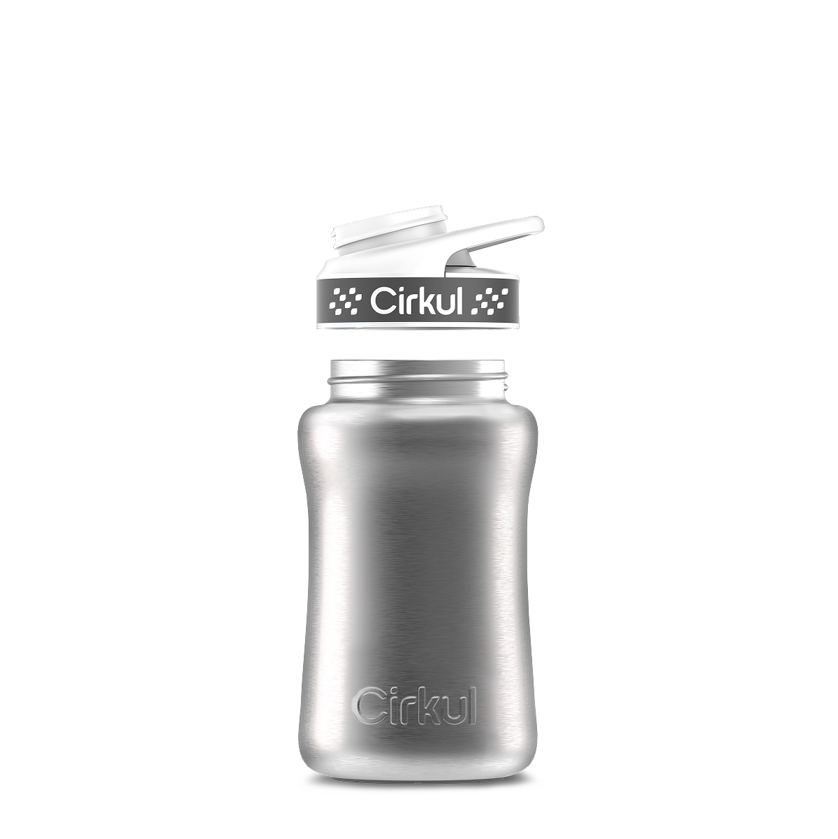 12oz. Stainless Steel Bottle & Comfort Grip Lid O4