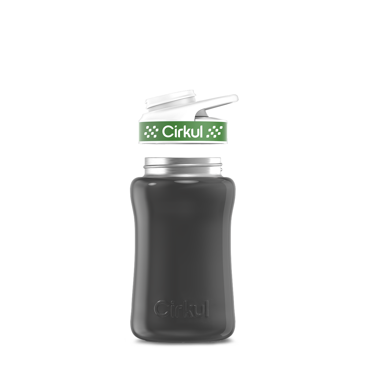 12oz. Stainless Steel Bottle & Comfort Grip Lid O4