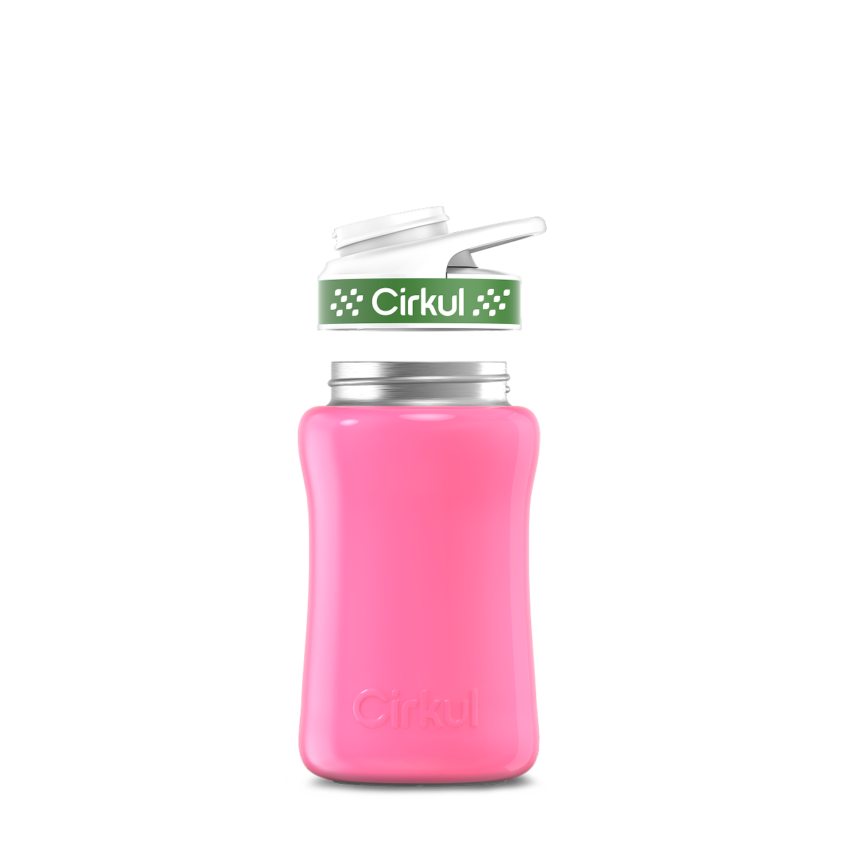 12oz. Stainless Steel Bottle & Comfort Grip Lid O4