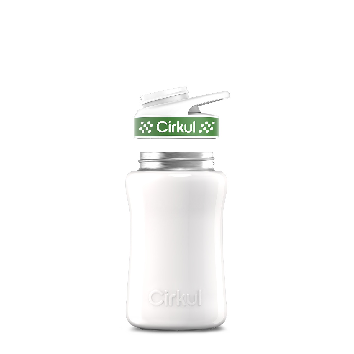 12oz. Stainless Steel Bottle & Comfort Grip Lid O4