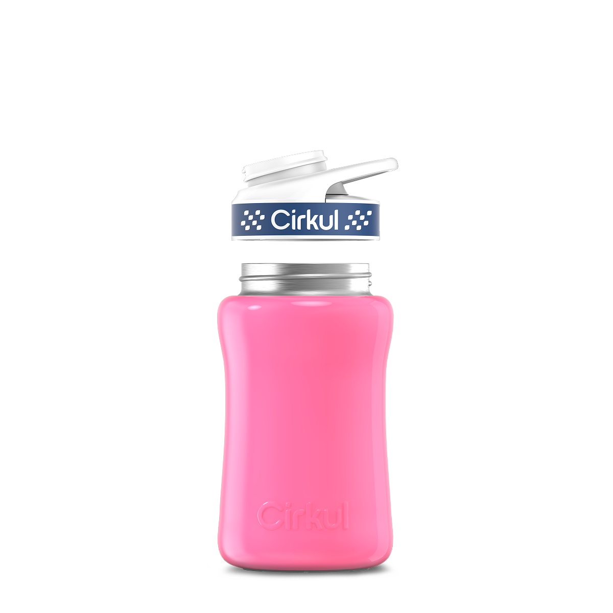 12oz. Stainless Steel Bottle & Comfort Grip Lid O4
