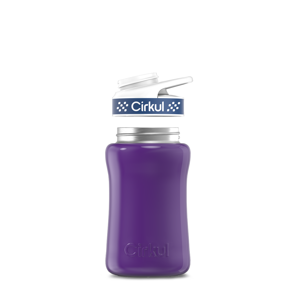 12oz. Stainless Steel Bottle & Comfort Grip Lid U5