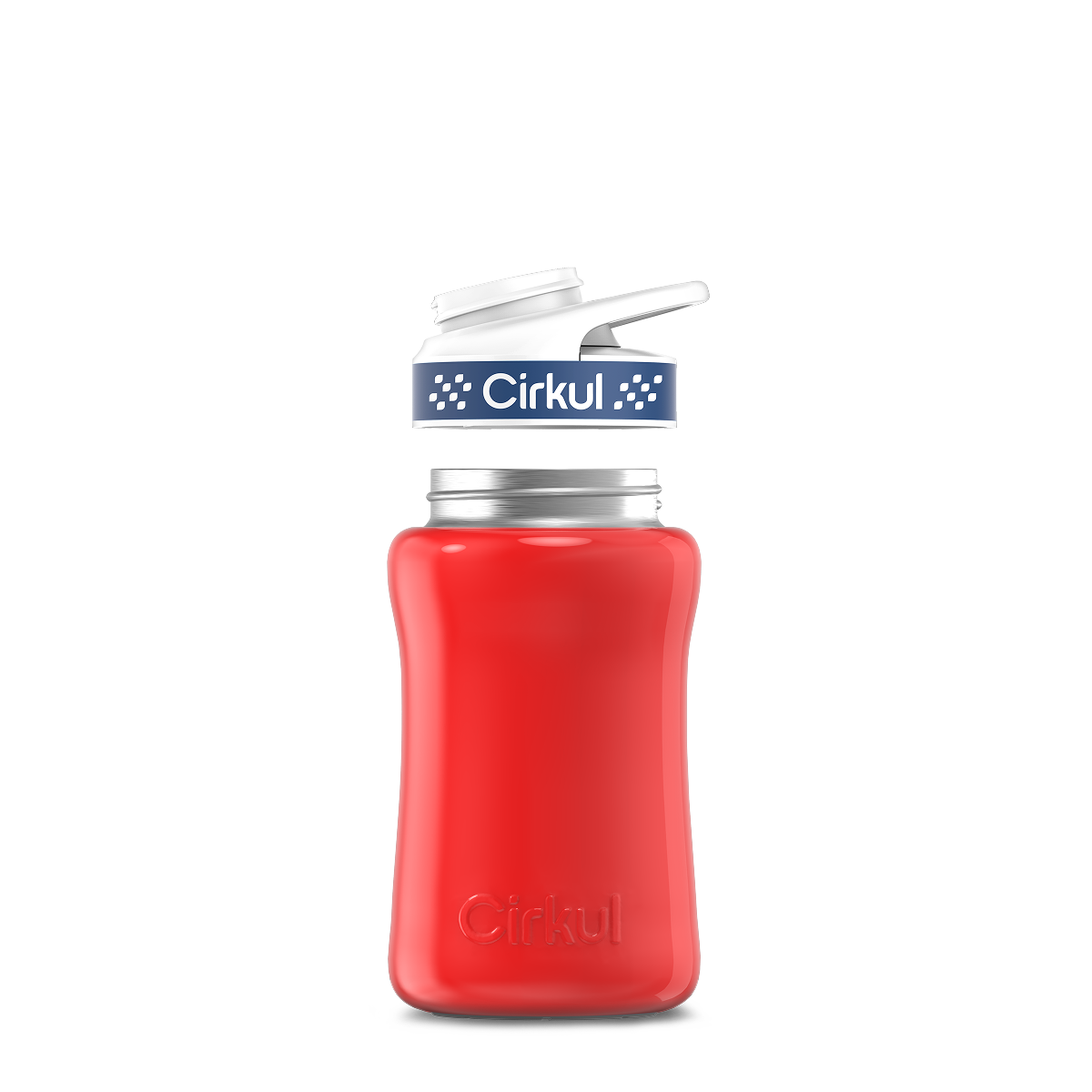 12oz. Stainless Steel Bottle & Comfort Grip Lid O4