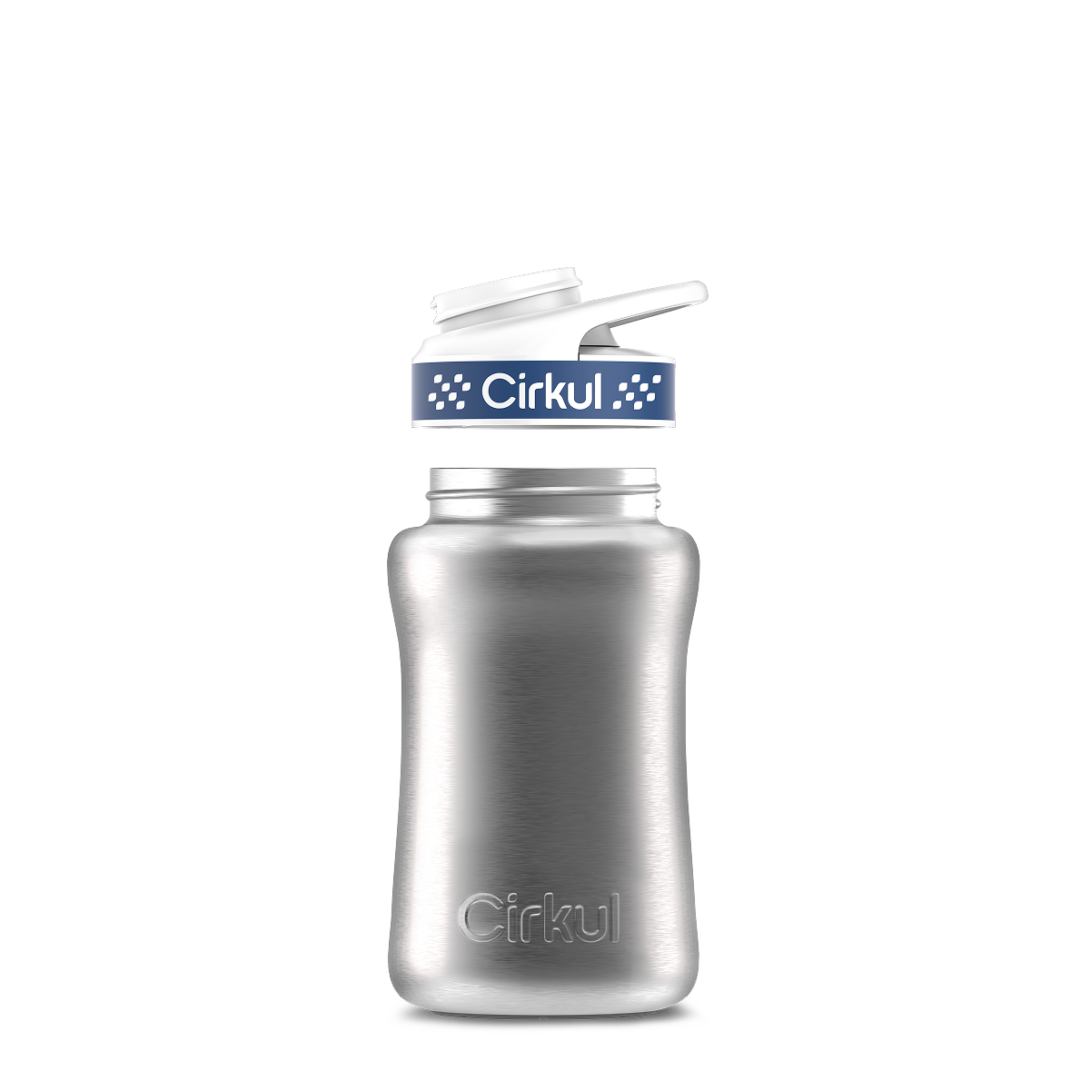 12oz. Stainless Steel Bottle & Comfort Grip Lid O4