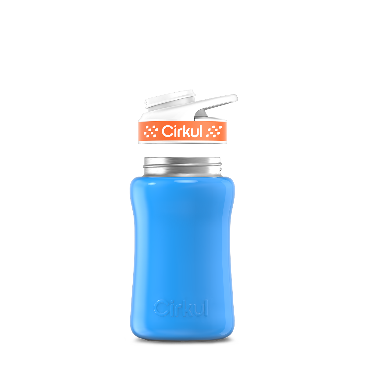 12oz. Stainless Steel Bottle & Comfort Grip Lid O4