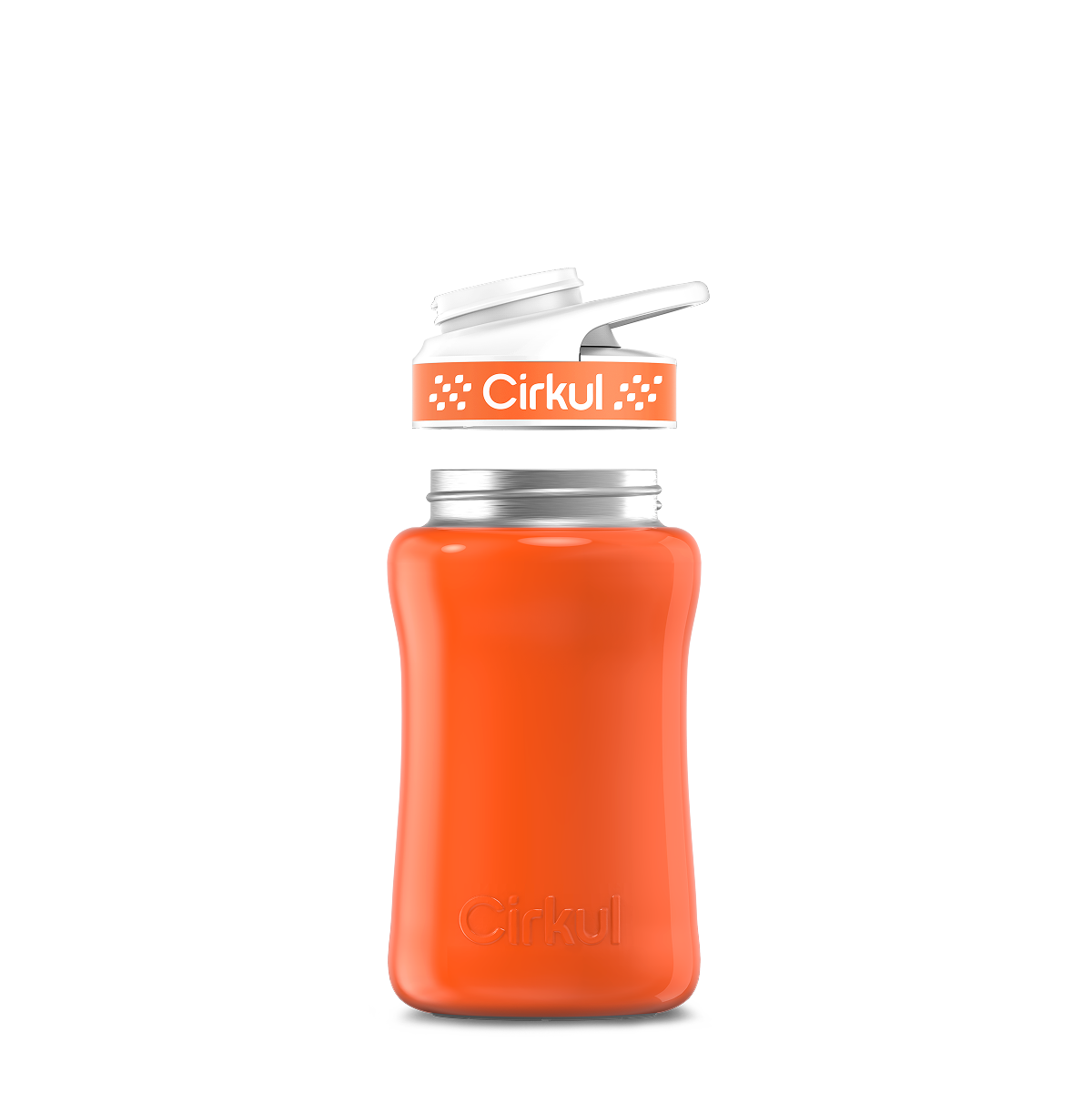 12oz. Stainless Steel Bottle & Comfort Grip Lid O4