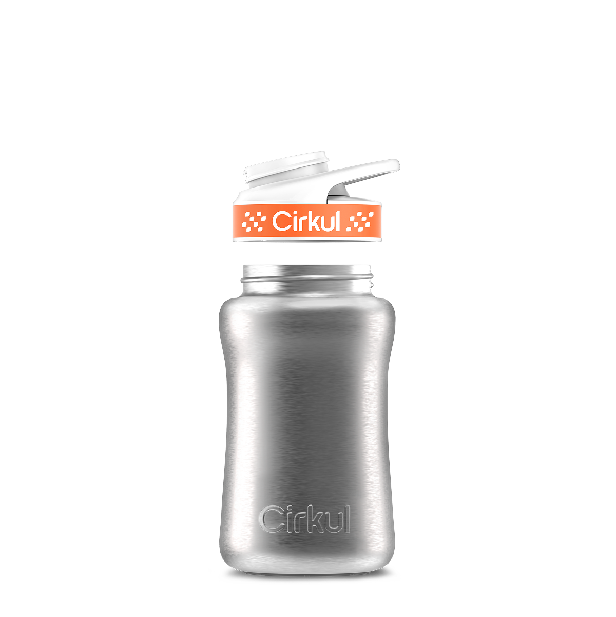 12oz. Stainless Steel Bottle & Comfort Grip Lid O4