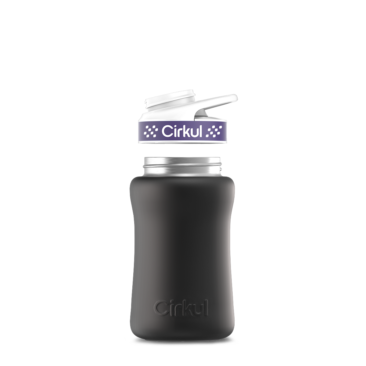 12oz. Stainless Steel Bottle & Comfort Grip Lid U5
