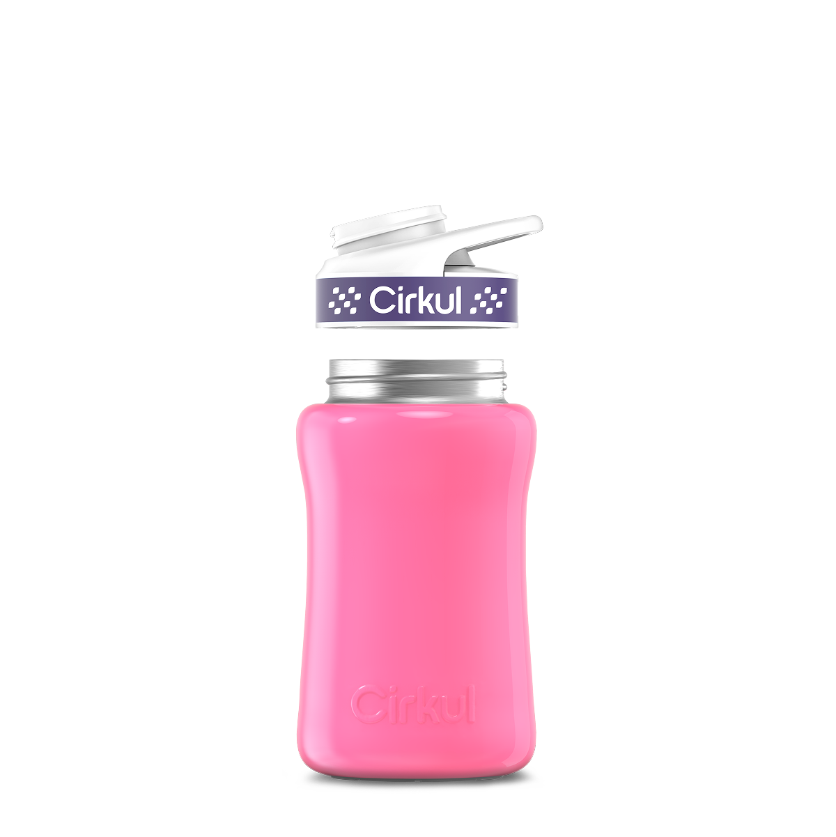 12oz. Stainless Steel Bottle & Comfort Grip Lid O4