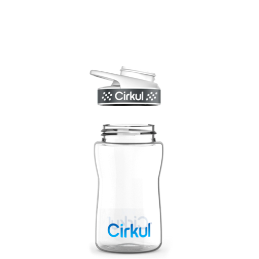 12oz. Plastic Bottle & Comfort Grip Lid P0