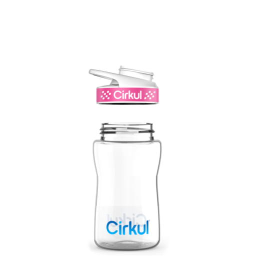 12oz. Plastic Bottle & Comfort Grip Lid I7