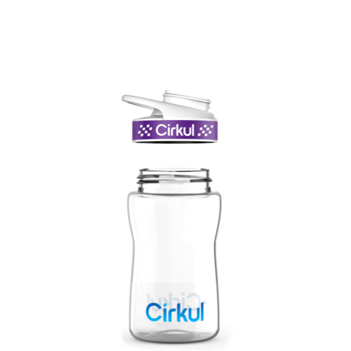 12oz. Plastic Bottle & Comfort Grip Lid I7